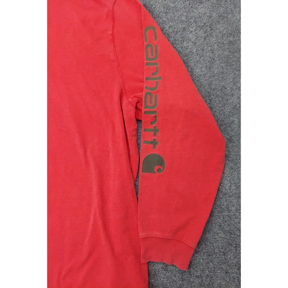 Lot of 2 Carhartt Shirt Mens 2XL Red Brown Long Sleeve Force Loose Relaxed READ